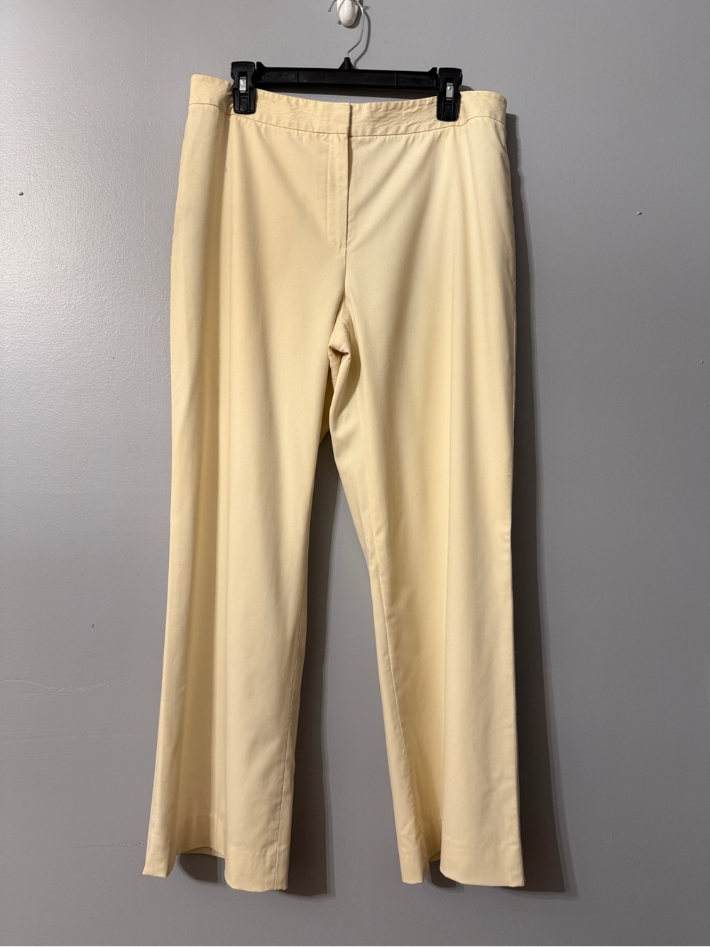 Lafayette 148 Menswear Ivory Wool Trousers Size 12